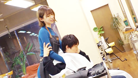 被夫婦經營美髮沙龍的老闆堇搞癡女玩法中出的我