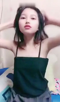 广东惠州19岁叛逆女孩的自录，自己在家也无聊啊主要是逼痒了