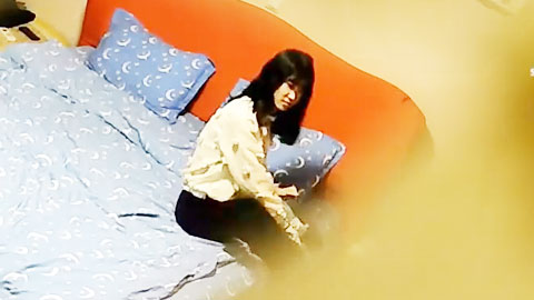 迷妹推荐--针孔偷摄大学城旁边小旅馆学生情侣