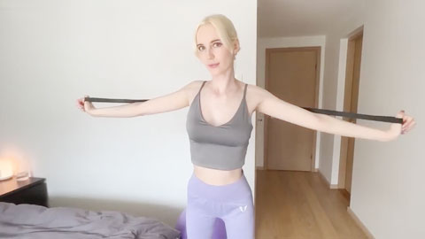 内射健身女教练瑜伽裤