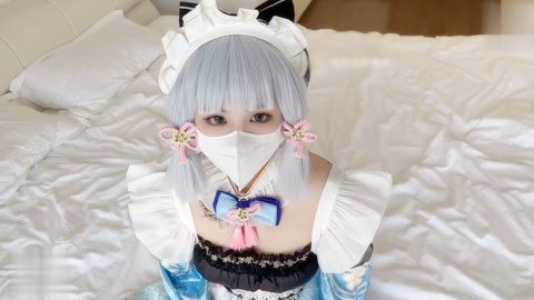 迷妹推荐--_仙女气质楚楚动人美少女_二次元Cos神里绫华_爆艹鲜嫩白虎_小穴超级耐射次次中出