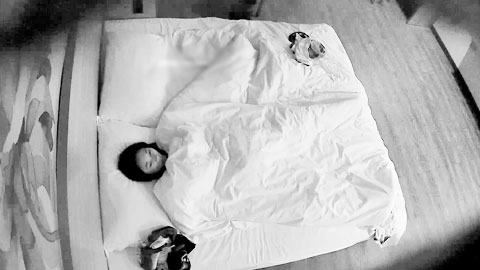 迷妹推荐--安防酒店摄像头偷拍大学生情侣假期开房啪啪关灯部分