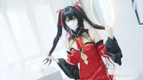 迷妹推荐-梦魇时崎狂三cos，最邪恶的精灵_板栗