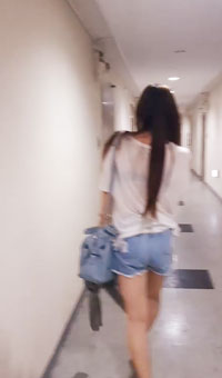 寓所搭讪到醉酒长腿短裤妹妹赵熙敏