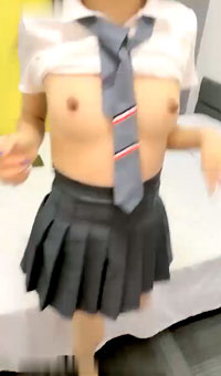 灰裙JK服‖肉丝高跟‖小逼逼好爽