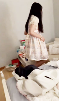 撩妹大神又钓到个洛丽塔美女，口交青涩 疯狂啪啪