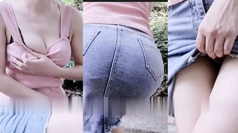 迷妹推荐--想在公园里找炮友，自摸发浪起来