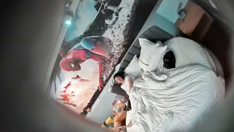 迷妹推荐--蜘蛛侠大圆床房，中青年夫妻情侣居多，也有年轻的学生情侣